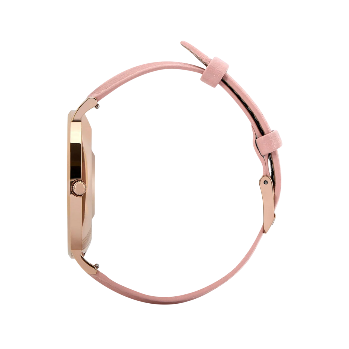 Smartwatch Garett Verona Złoto-różowy skórzany.