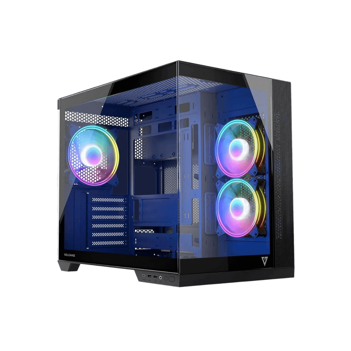 Obudowa Modecom Volcano Panorama Apex ARGB 3F Midi Grey.