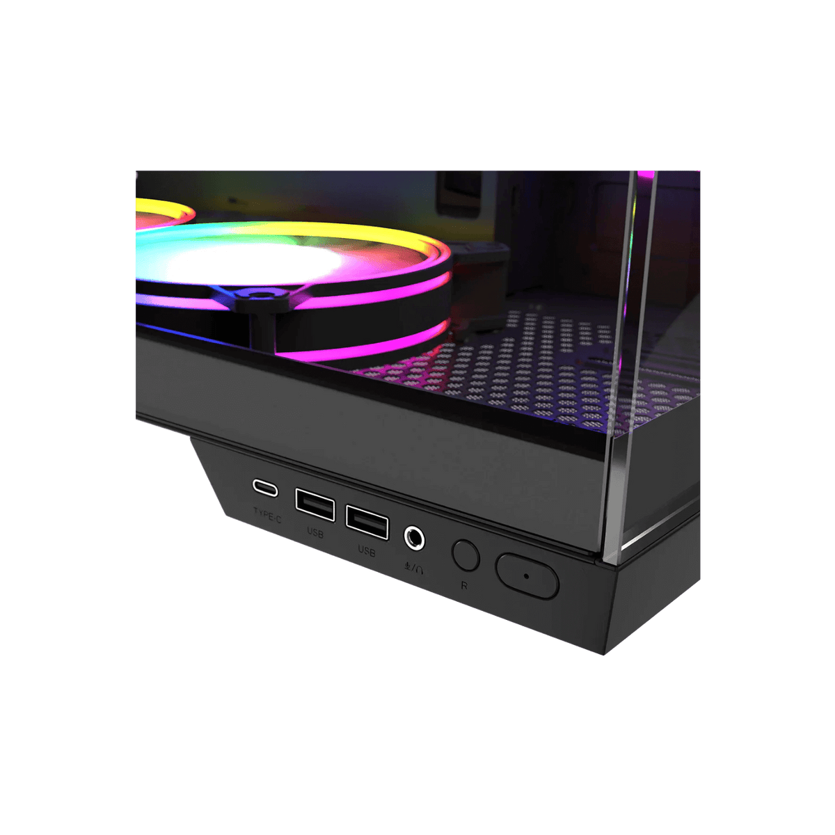 Obudowa Modecom Volcano Panorama Apex ARGB 3F Midi Grey.