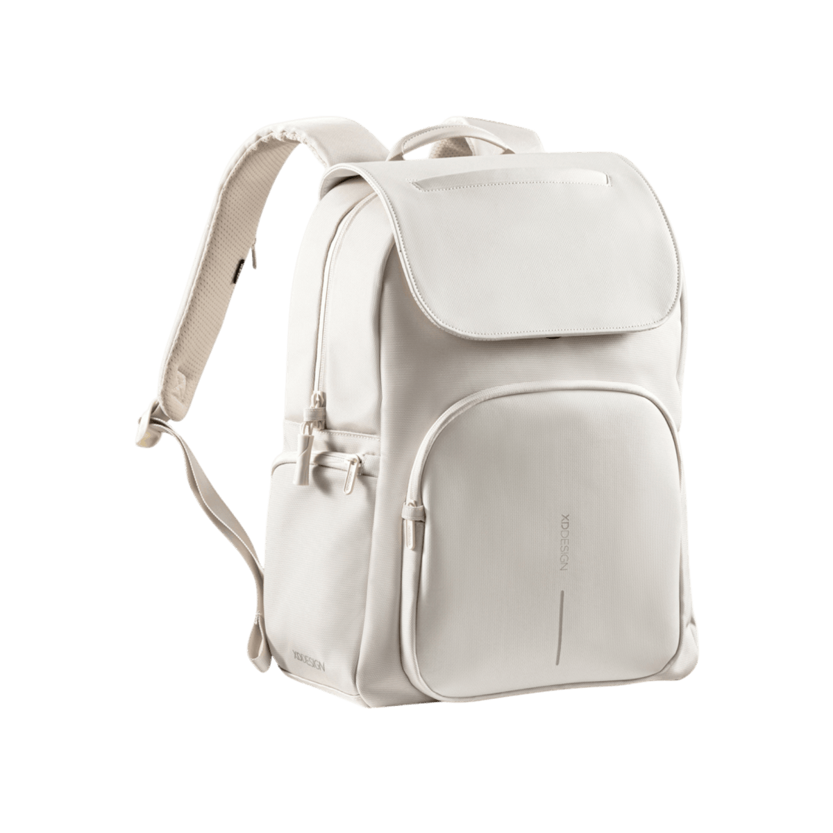 Plecak na laptopa 16" miejski antykradzieżowy XD DESIGN Soft Daypack Beżowy.