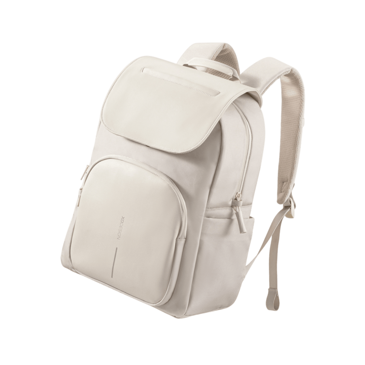 Plecak na laptopa 16" miejski antykradzieżowy XD DESIGN Soft Daypack Beżowy.