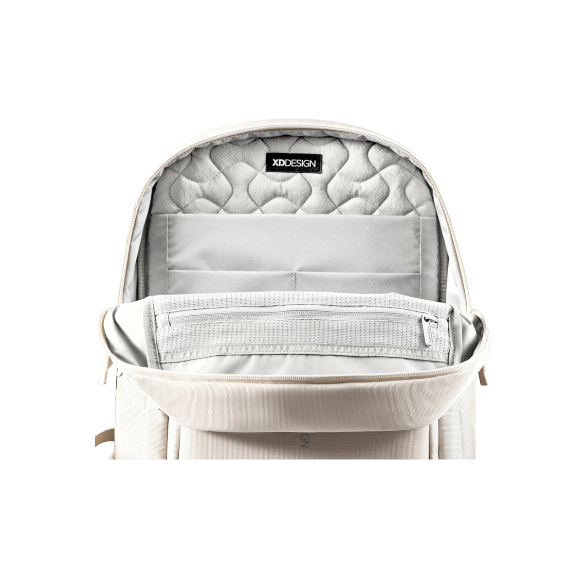 Plecak na laptopa 16" miejski antykradzieżowy XD DESIGN Soft Daypack Beżowy.