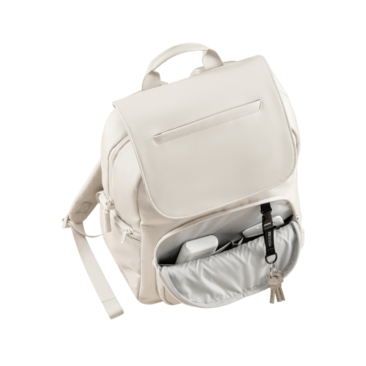Plecak na laptopa 16" miejski antykradzieżowy XD DESIGN Soft Daypack Beżowy.