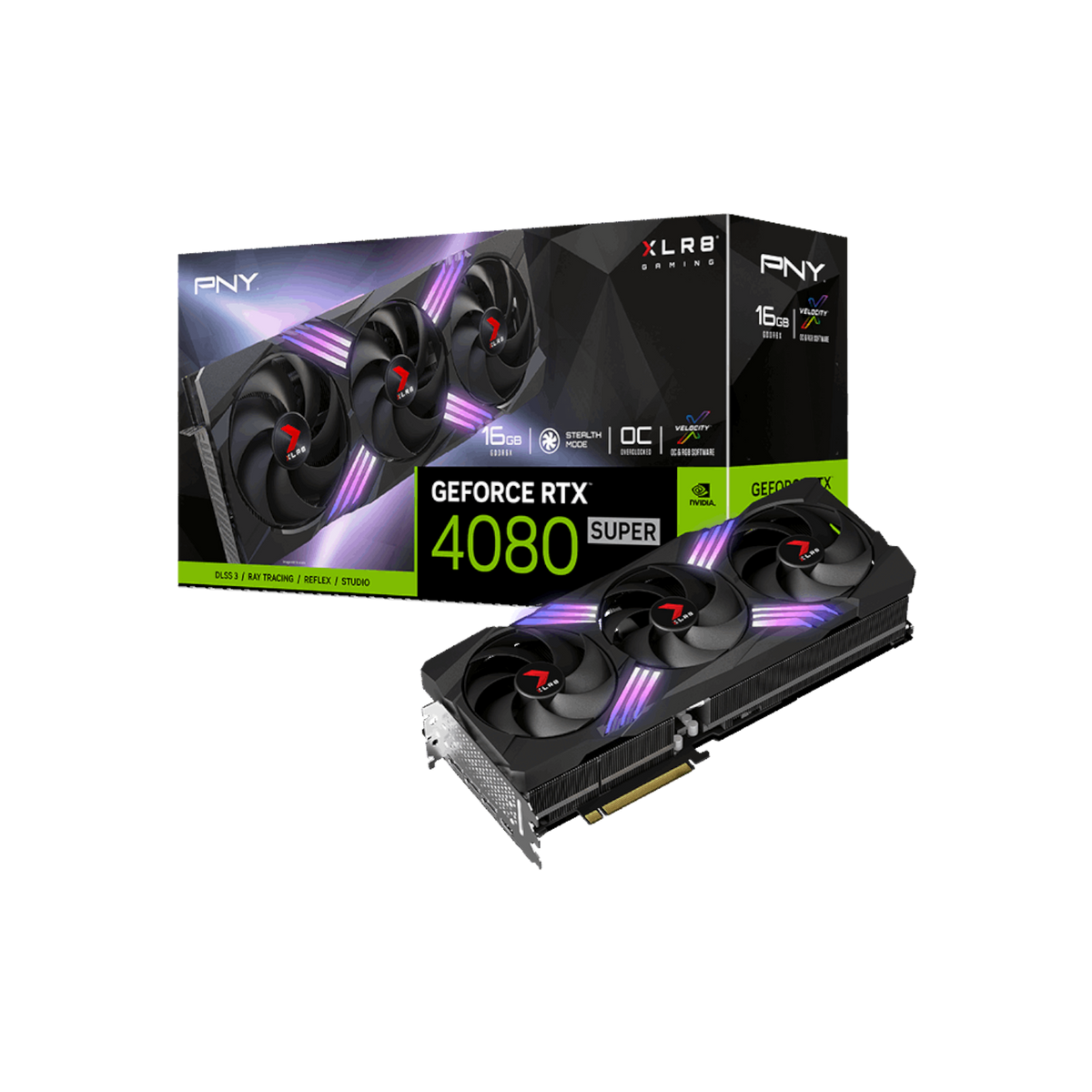 Karta graficzna PNY GeForce RTX 4080 SUPER XLR8 Gaming VERTO OC 16GB GDDR6X.