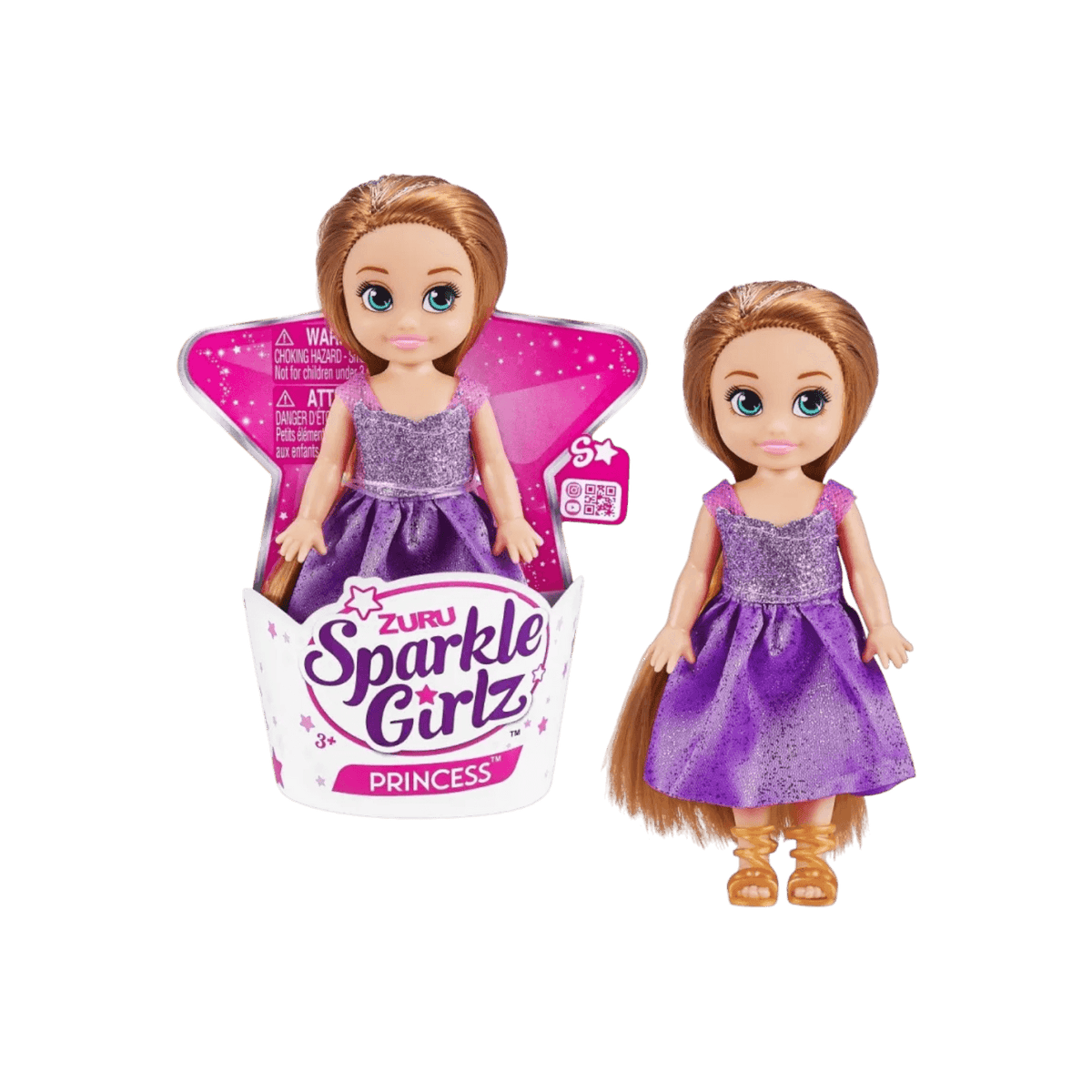 Lalka 4.7 cala ZURU Sparkle Girlz Księżniczka Zestaw 48 sztuk.