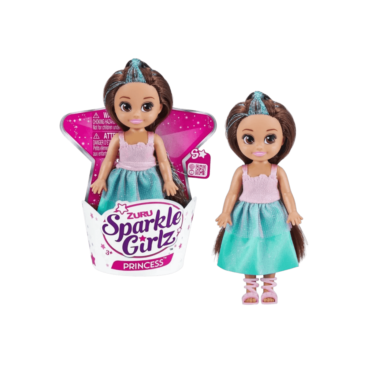 Lalka 4.7 cala ZURU Sparkle Girlz Księżniczka Zestaw 48 sztuk.