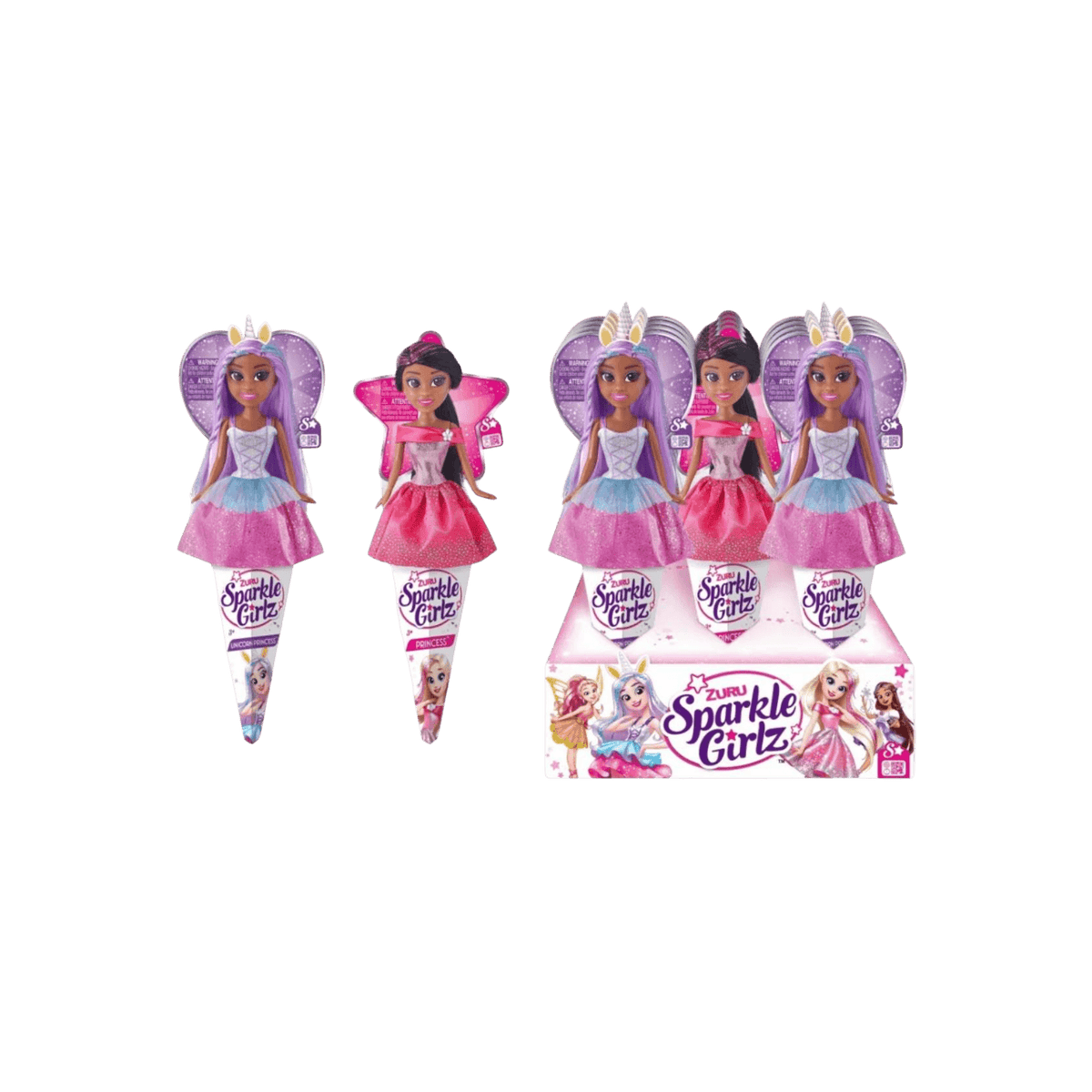 Lalka 10.5 cala ZURU Sparkle Girlz Księżniczka i Jednorożec Zestaw 12 sztuk.