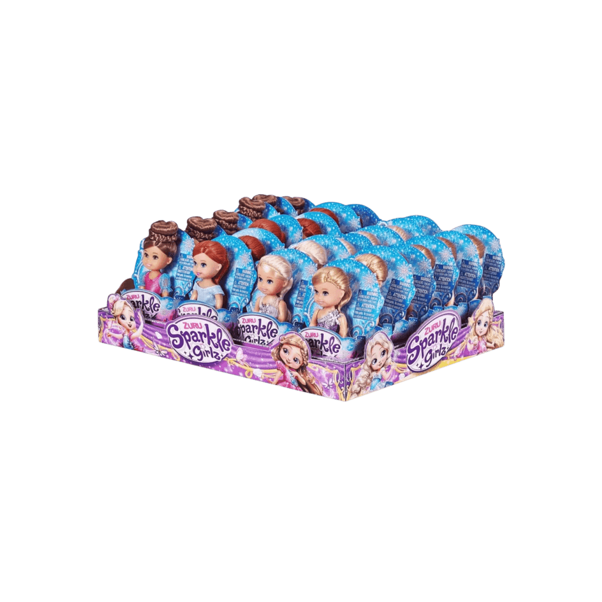 Lalka 4.7 cala ZURU Sparkle Girlz Zimowa Księżniczka Zestaw 48 sztuk.