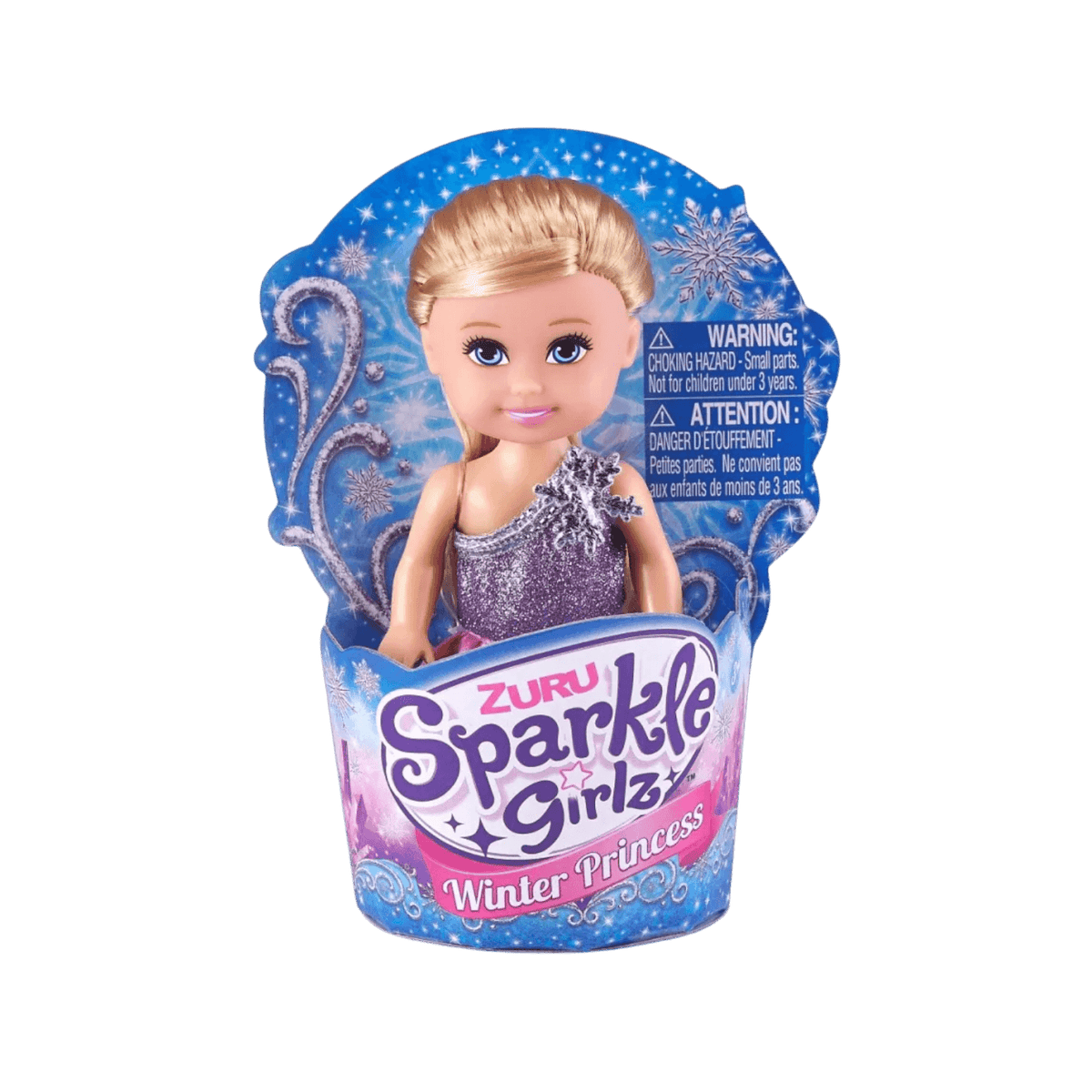 Lalka 4.7 cala ZURU Sparkle Girlz Zimowa Księżniczka Zestaw 48 sztuk.