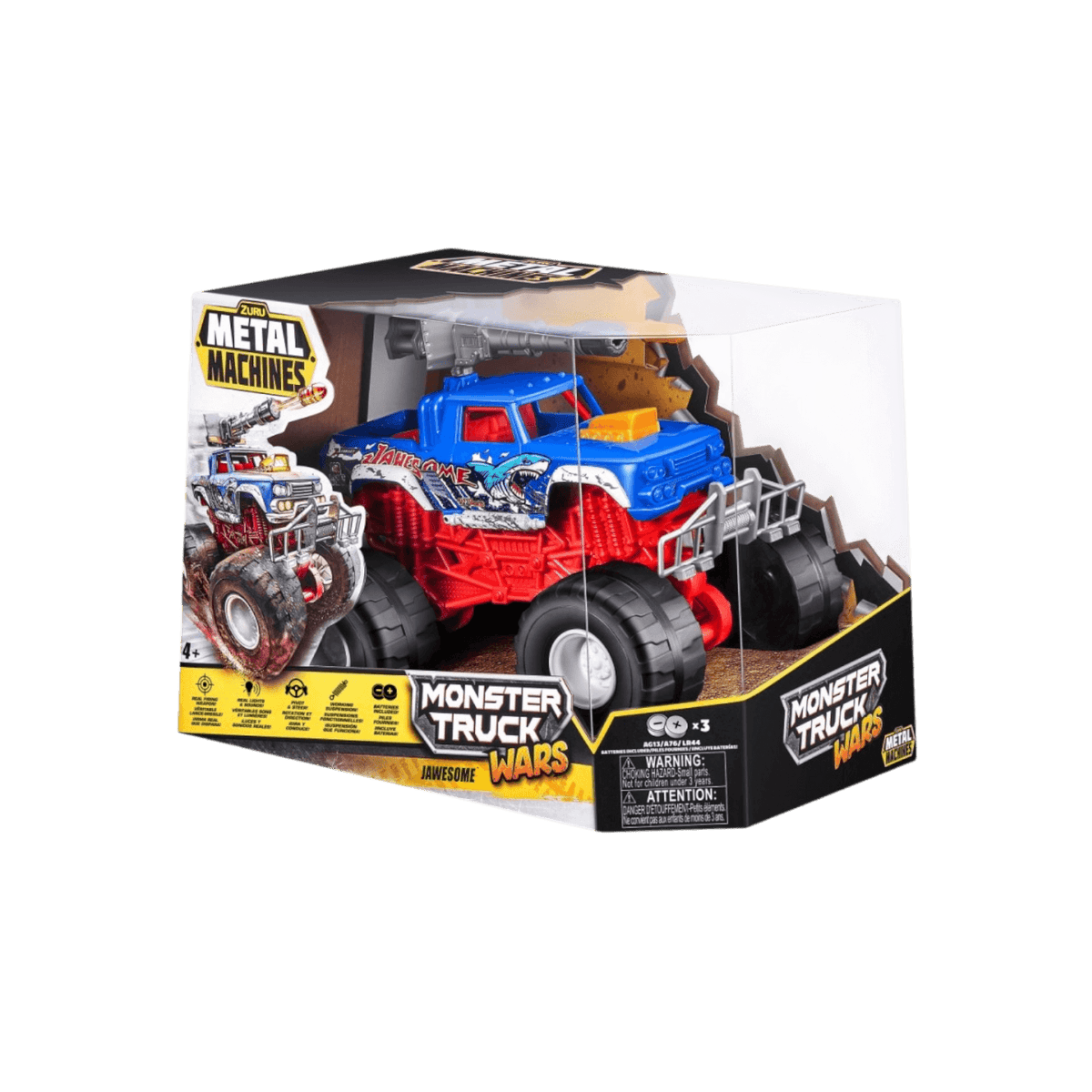 Pojazd ZURU Metal Machines Monster Truck seria 1 Zestaw 6 sztuk.