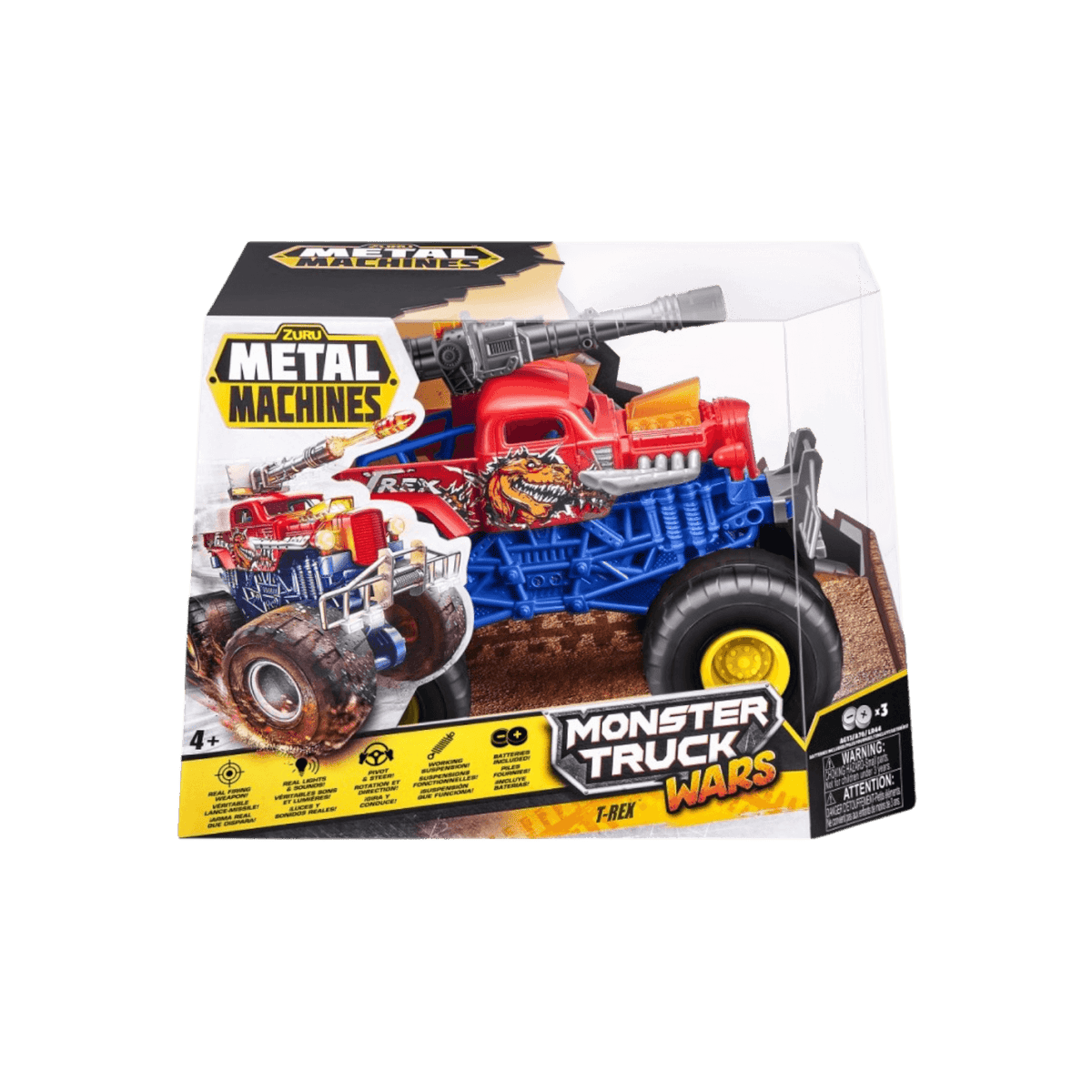 Pojazd ZURU Metal Machines Monster Truck seria 1 Zestaw 6 sztuk.