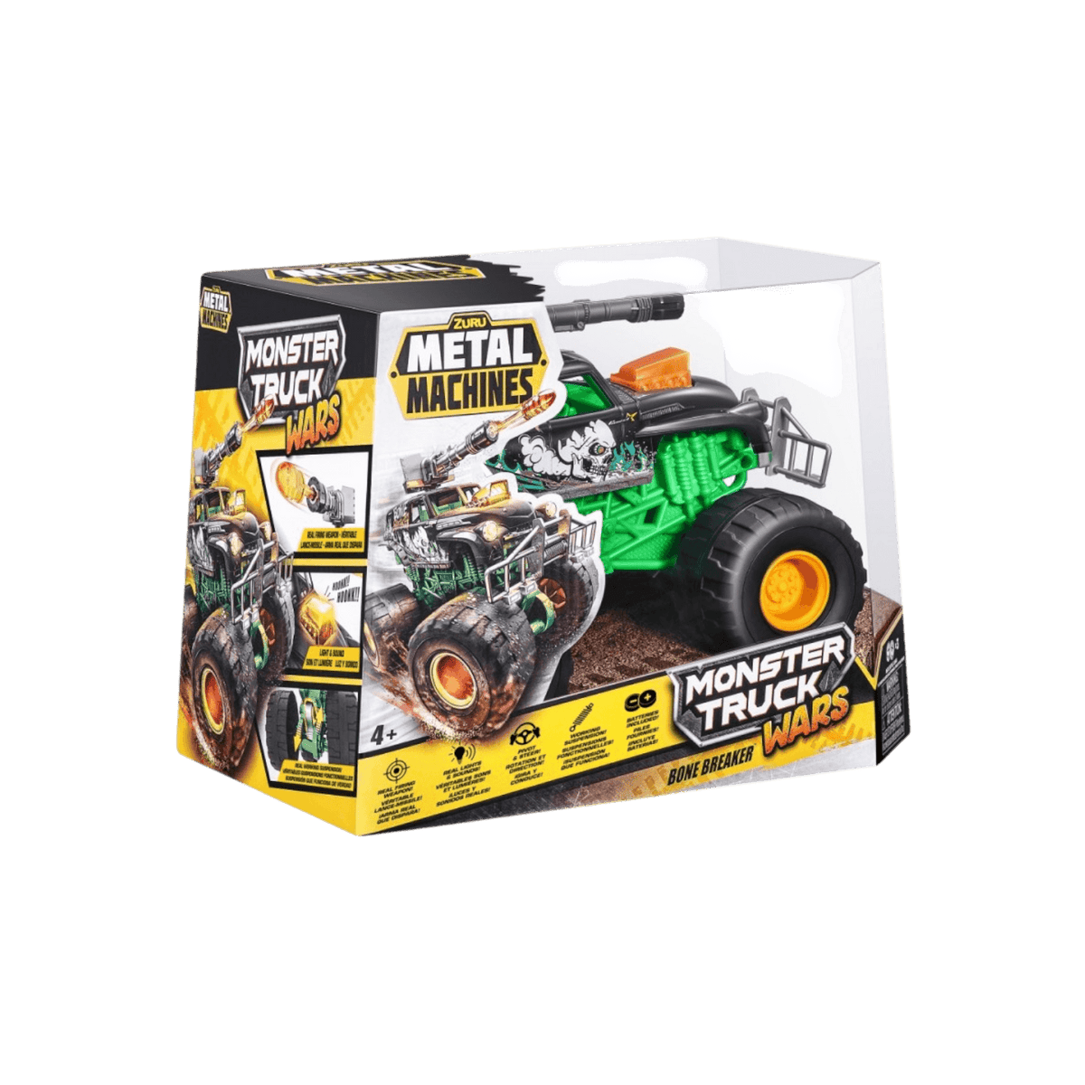 Pojazd ZURU Metal Machines Monster Truck seria 1 Zestaw 6 sztuk.