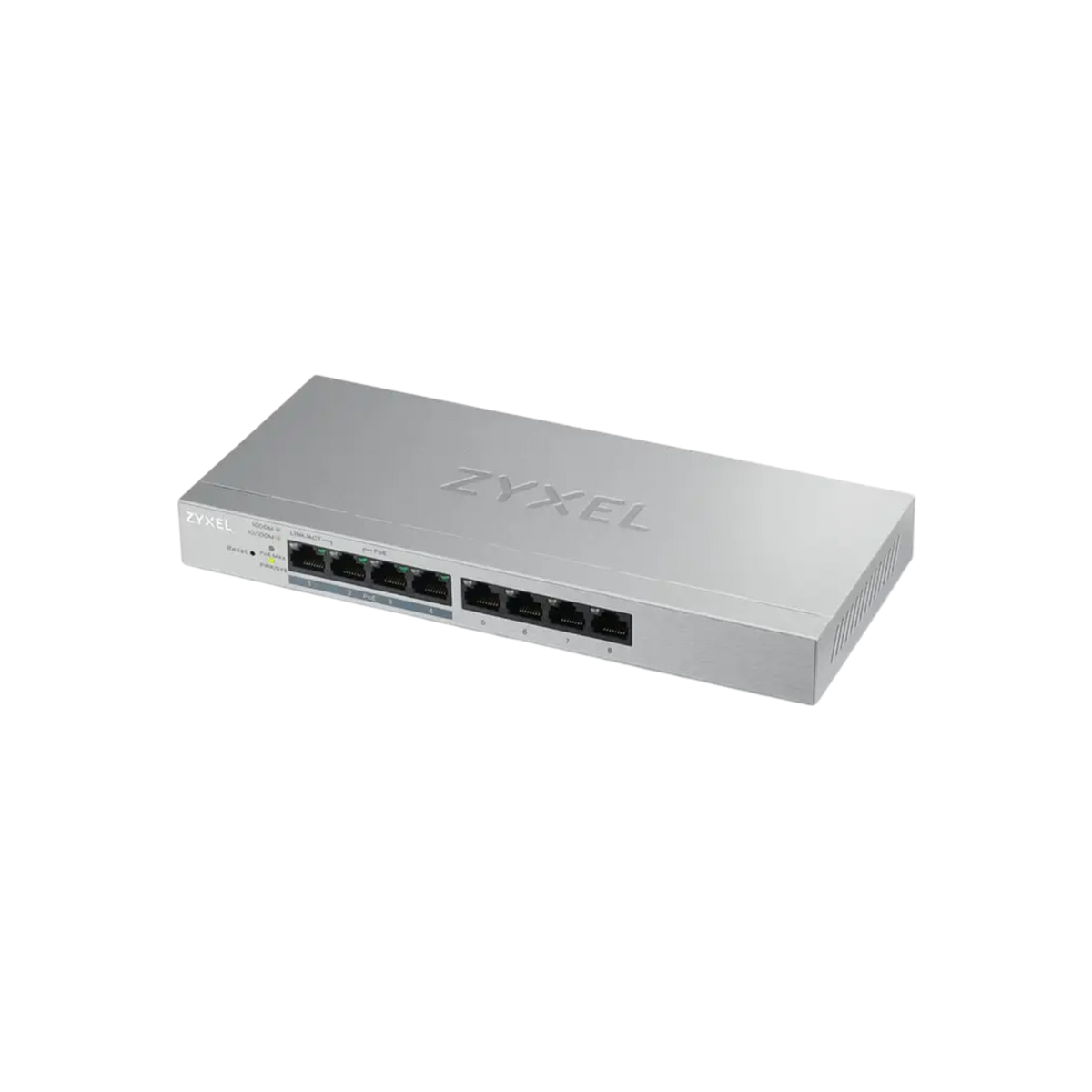 Switch zarządzalny Zyxel GS1200-8HPv2 8xGbE PoE+ 60W.