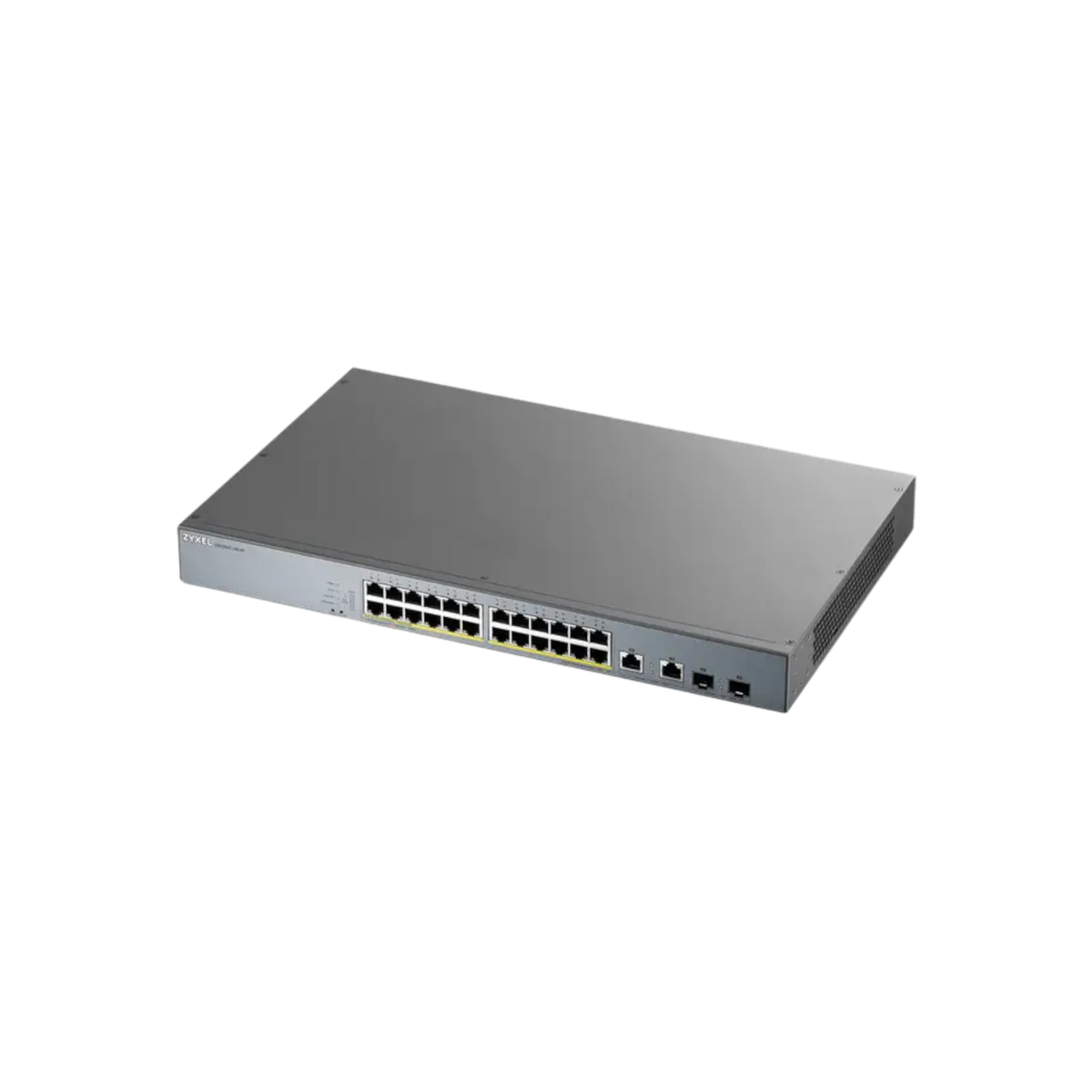 Switch zarządzalny Zyxel GS1350-26HP 24xGbE PoE+ 2xSFP Combo CCTV 375W.