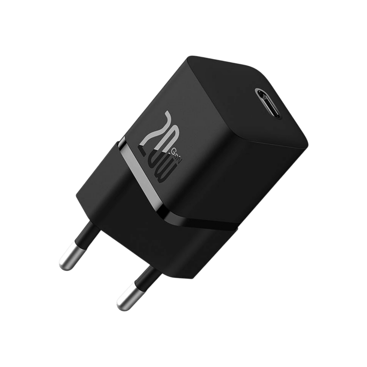 Ładowarka Baseus GaN5 Fast Charger mini 1C 20W Czarny bok