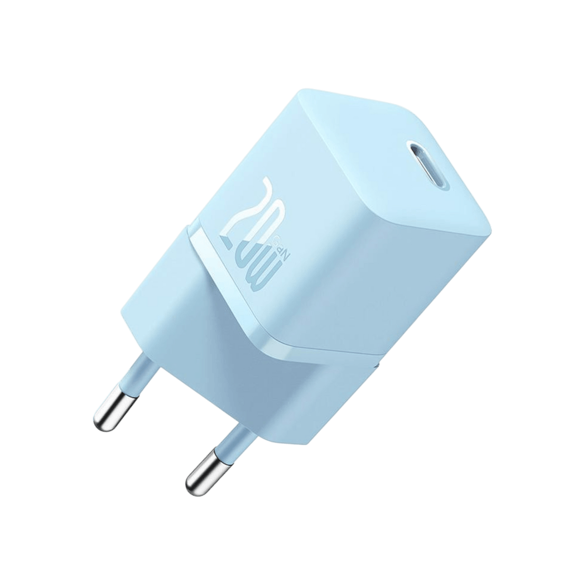 Ładowarka Baseus GaN5 Fast Charger mini 1C 20W Niebieski Bok