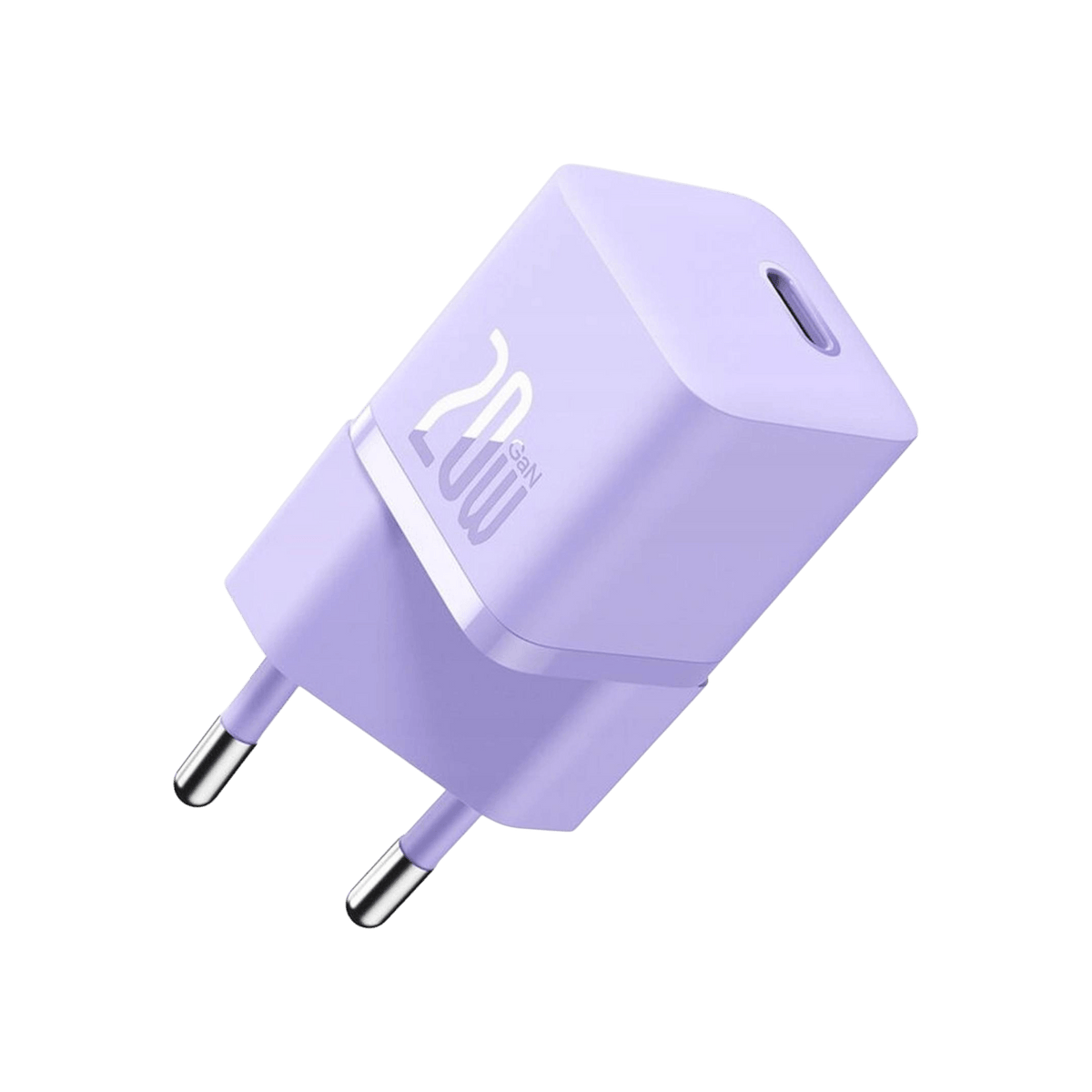 Ładowarka Baseus GaN5 Fast Charger mini 1C 20W Fioletowy Bok