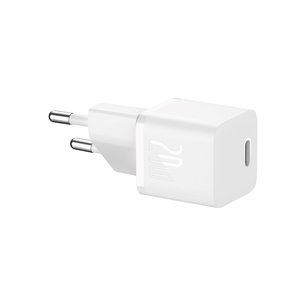 Baseus GaN5 Fast Charger mini 1C 20W Biały