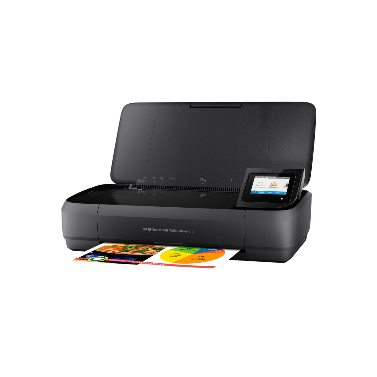 Urządzenie wielofunkcyjne przenośne atramentowe HP OfficeJet 250 Mobile.