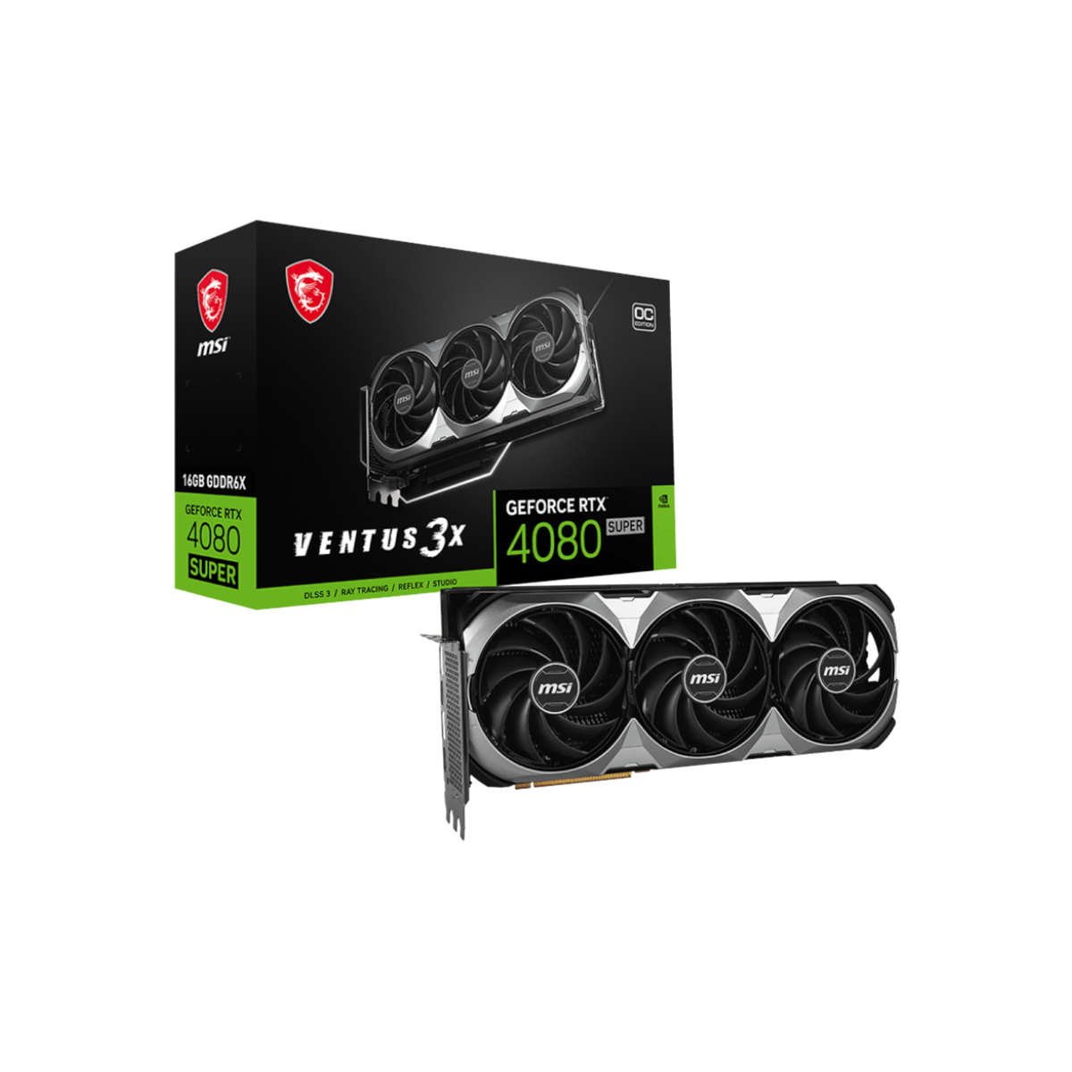 Karta graficzna MSI GeForce RTX 4080 SUPER VENTUS 3X OC 16GB GDDR6X.