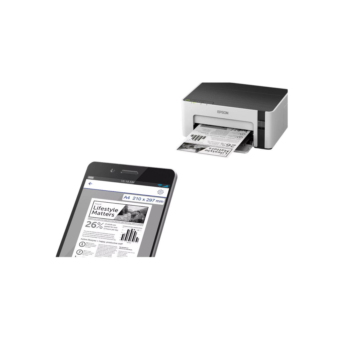 Drukarka atramentowa Epson EcoTank M1120.