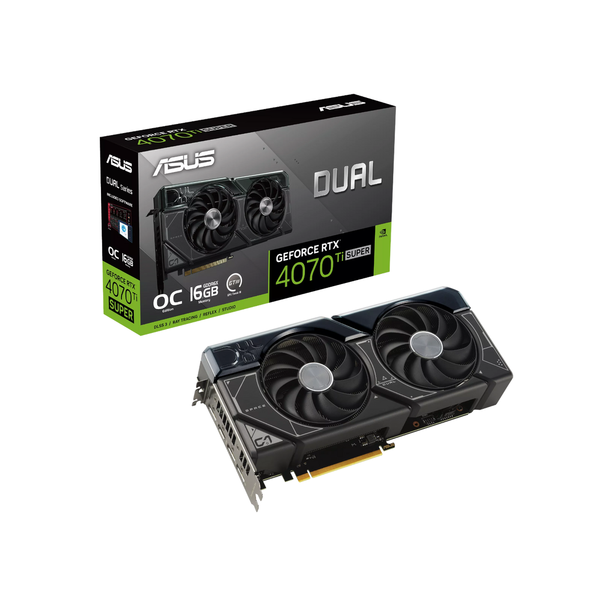 Karta graficzna Asus Dual GeForce RTX 4070 Ti SUPER OC 16GB GDDRX6.