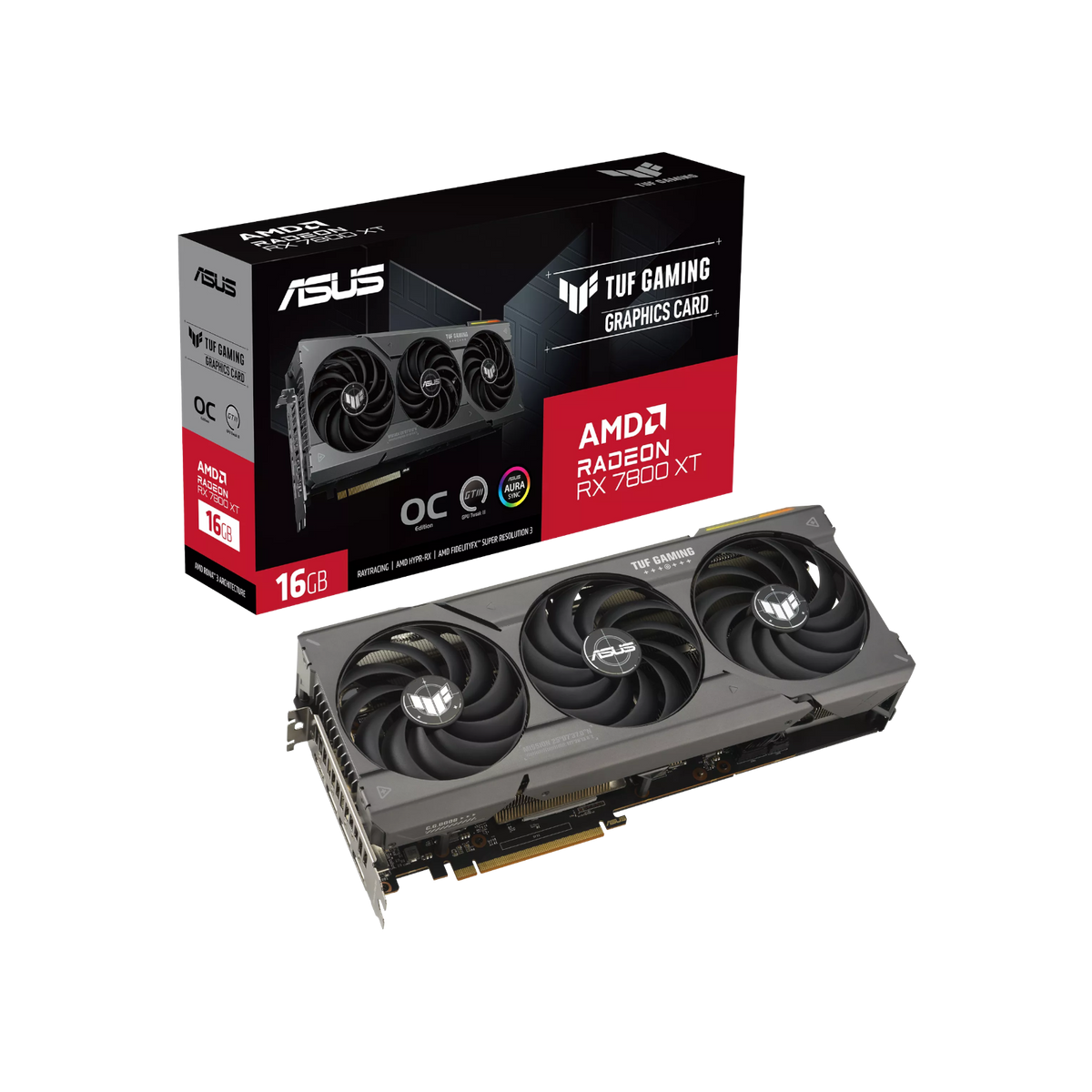 Karta graficzna Asus TUF Gaming Radeon RX 7800 XT OC 16GB GDDR6.