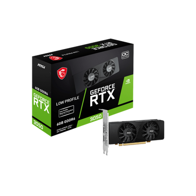 Karta graficzna MSI GeForce RTX 3050 LP OC 6GB GDDR6.