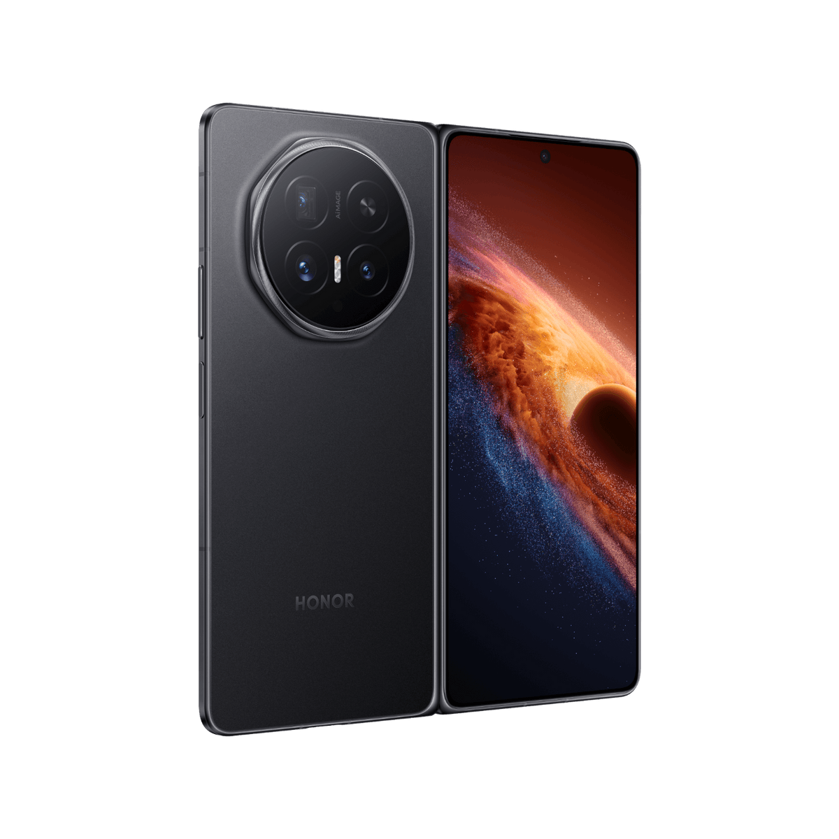 Smartfon HONOR Magic V6 Czarny Rozłożony