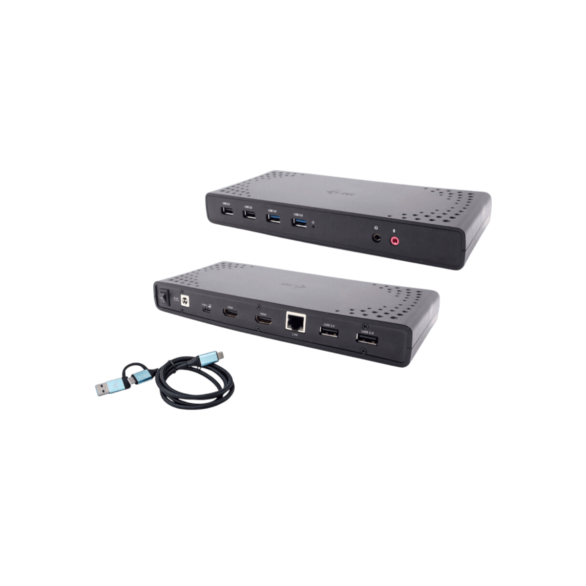 Stacja dokująca i-tec USB 3.0 / USB-C / Thunderbolt Dual Display Docking Station + Power Delivery 100W.