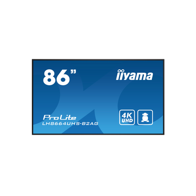 Monitor iiyama ProLite LH8664UHS-B2AG 86" IPS 4K UHD.