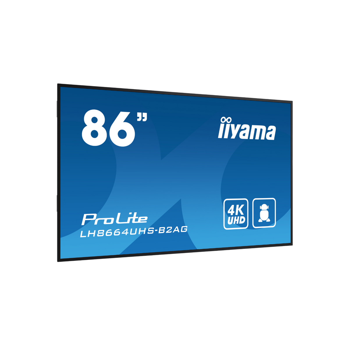 Monitor iiyama ProLite LH8664UHS-B2AG 86" IPS 4K UHD.
