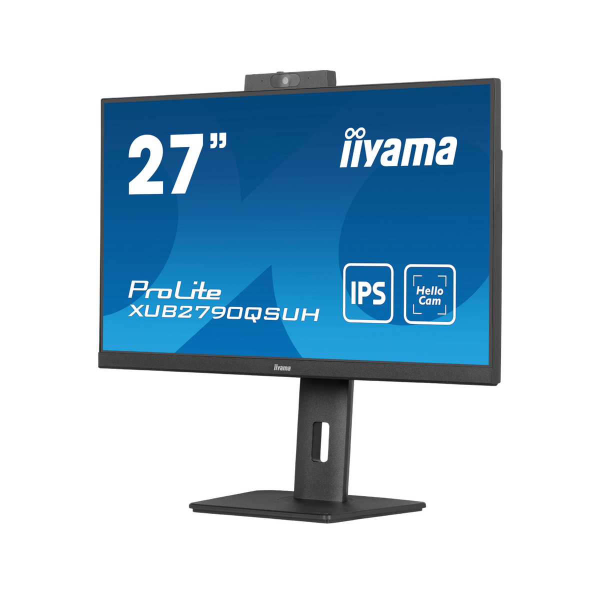 Monitor iiyama ProLite XUB2790QSUH-B1 27" IPS QHD Kamera Windows Hello.