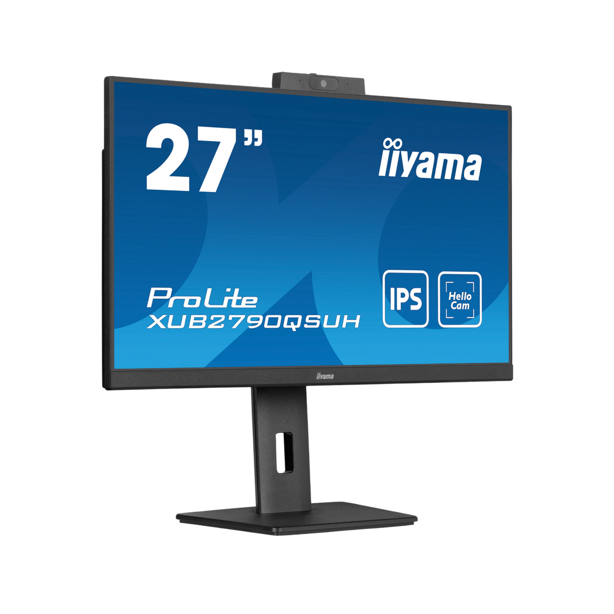 Monitor iiyama ProLite XUB2790QSUH-B1 27" IPS QHD Kamera Windows Hello.