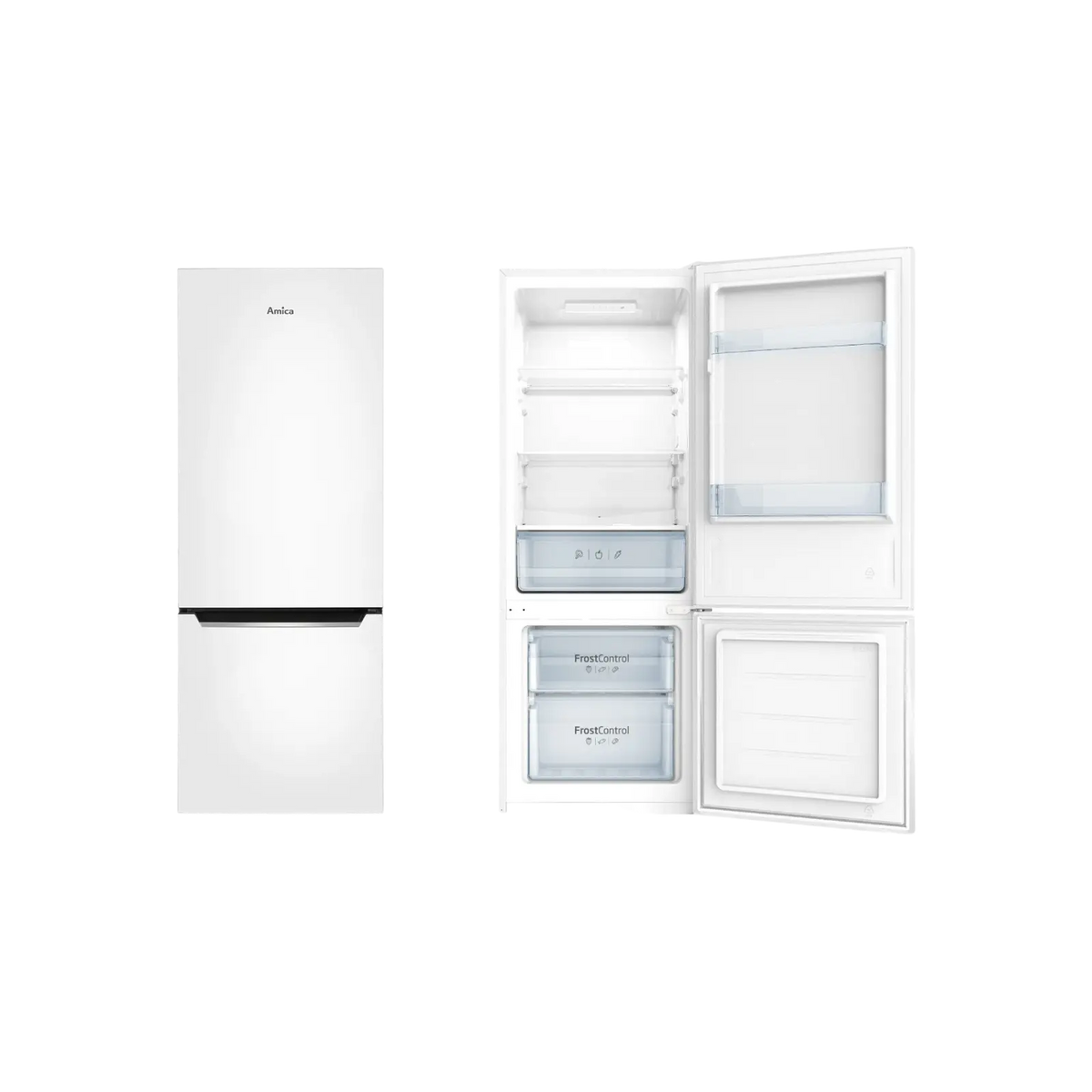 Lodówka wolnostojąca Amica FK244.4 Slim 144cm.