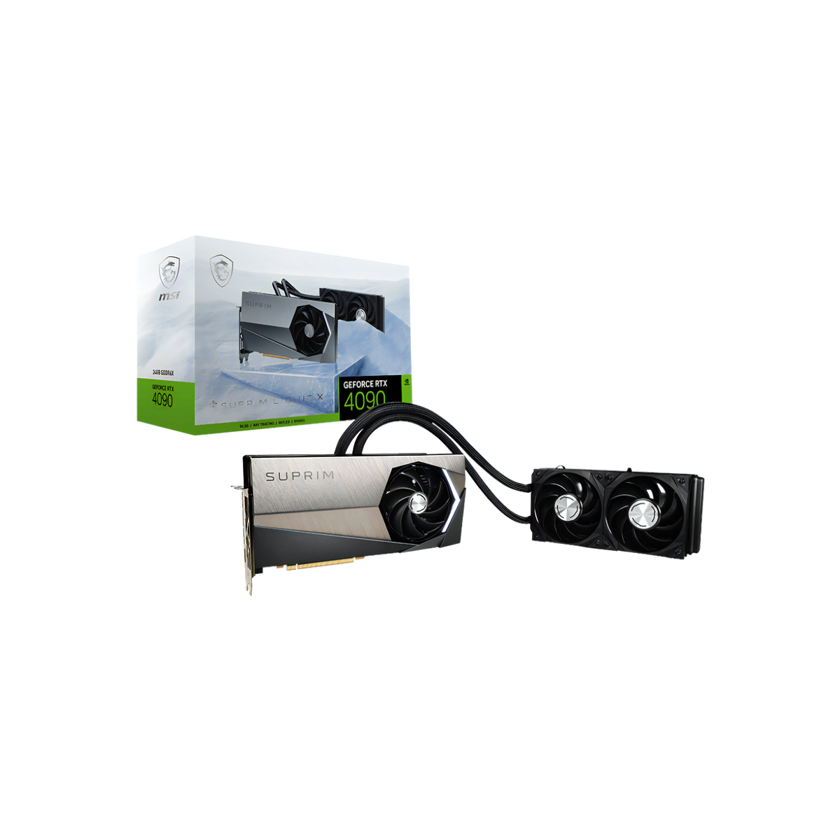 Karta graficzna MSI GeForce RTX 4090 SUPRIM LIQUID X 24GB GDDR6X.