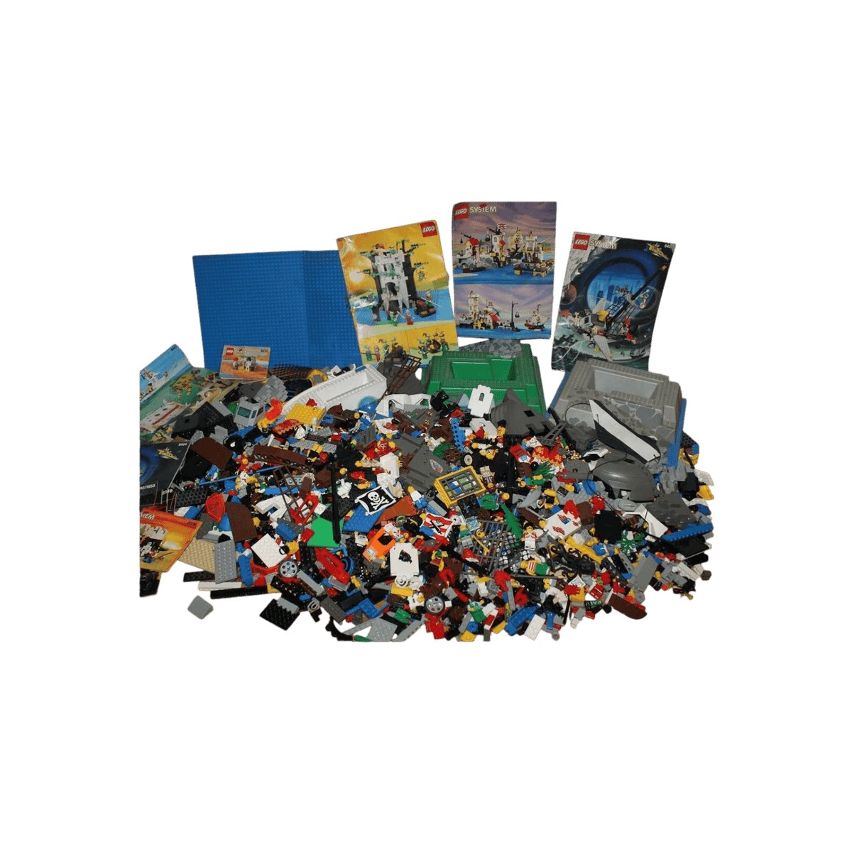 Wymieszane klocki LEGO.
