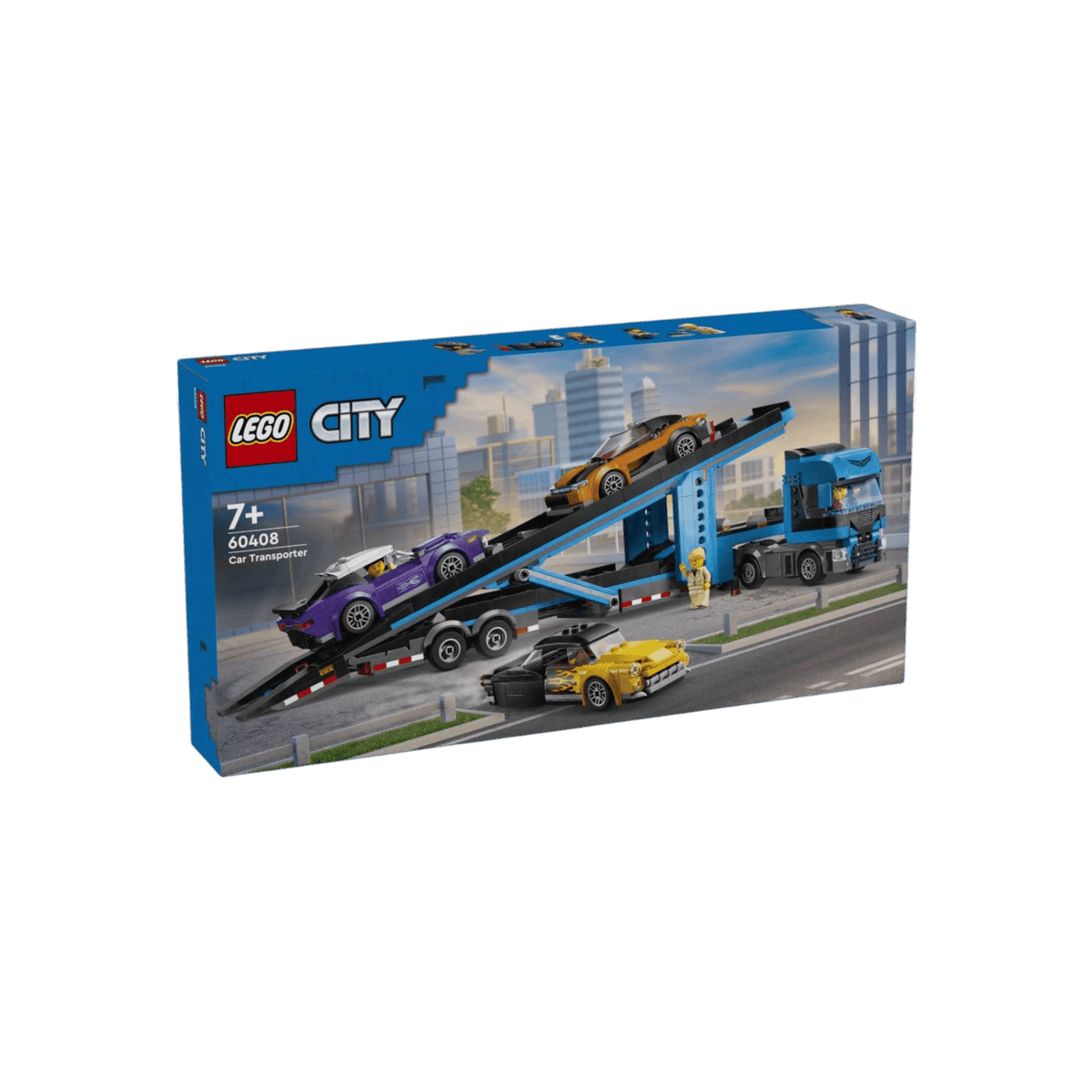LEGO City Zestaw Laweta z samochodami sportowymi 60408.