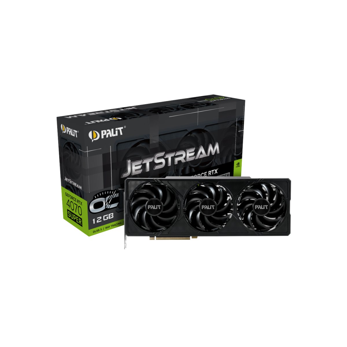 Karta graficzna Palit GeForce RTX 4070 SUPER JetStream OC 12GB GDDR6X.