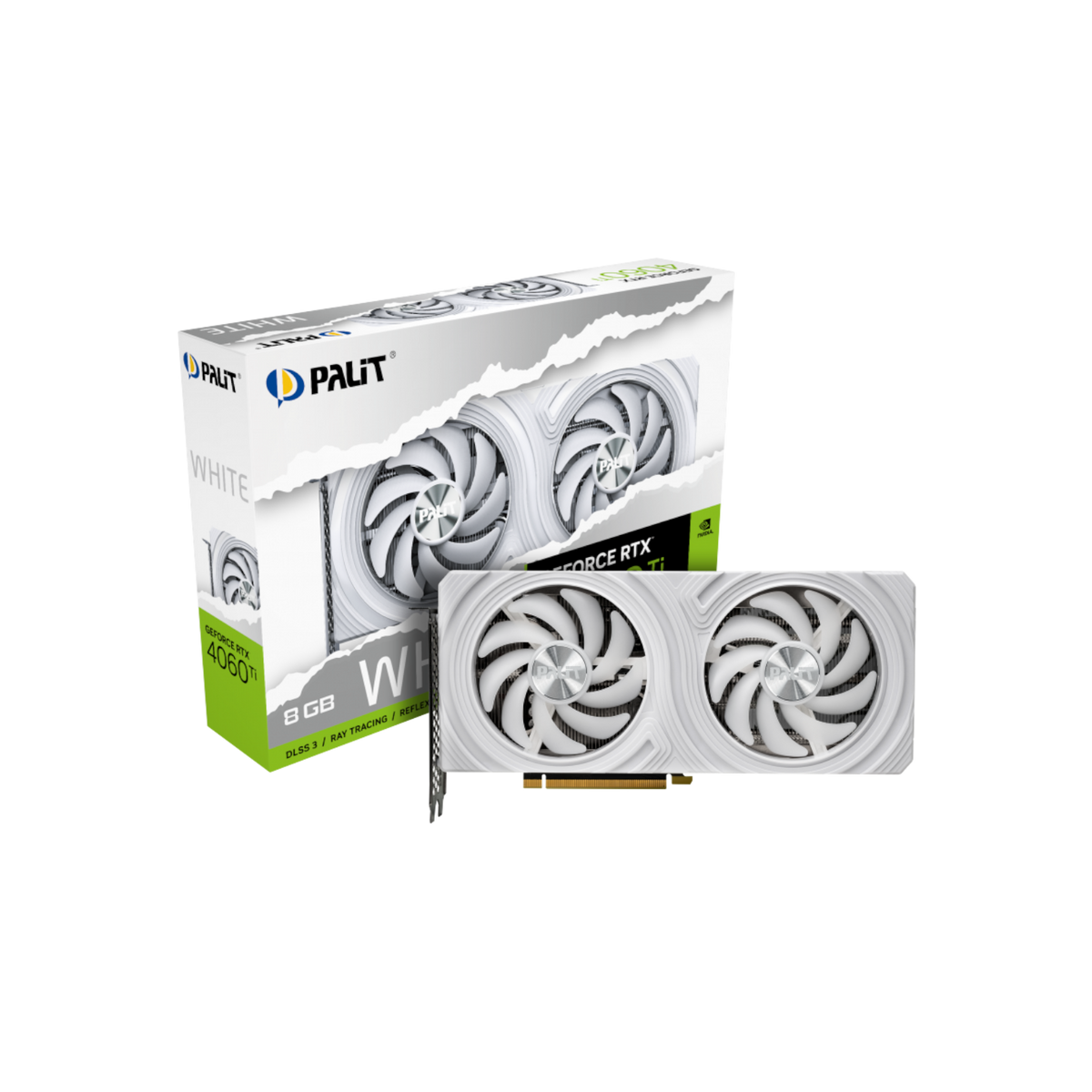 Karta graficzna Palit GeForce RTX 4060 Ti White 8GB GDDR6.