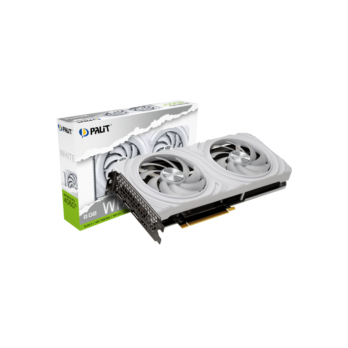 Karta graficzna Palit GeForce RTX 4060 Ti White 8GB GDDR6.
