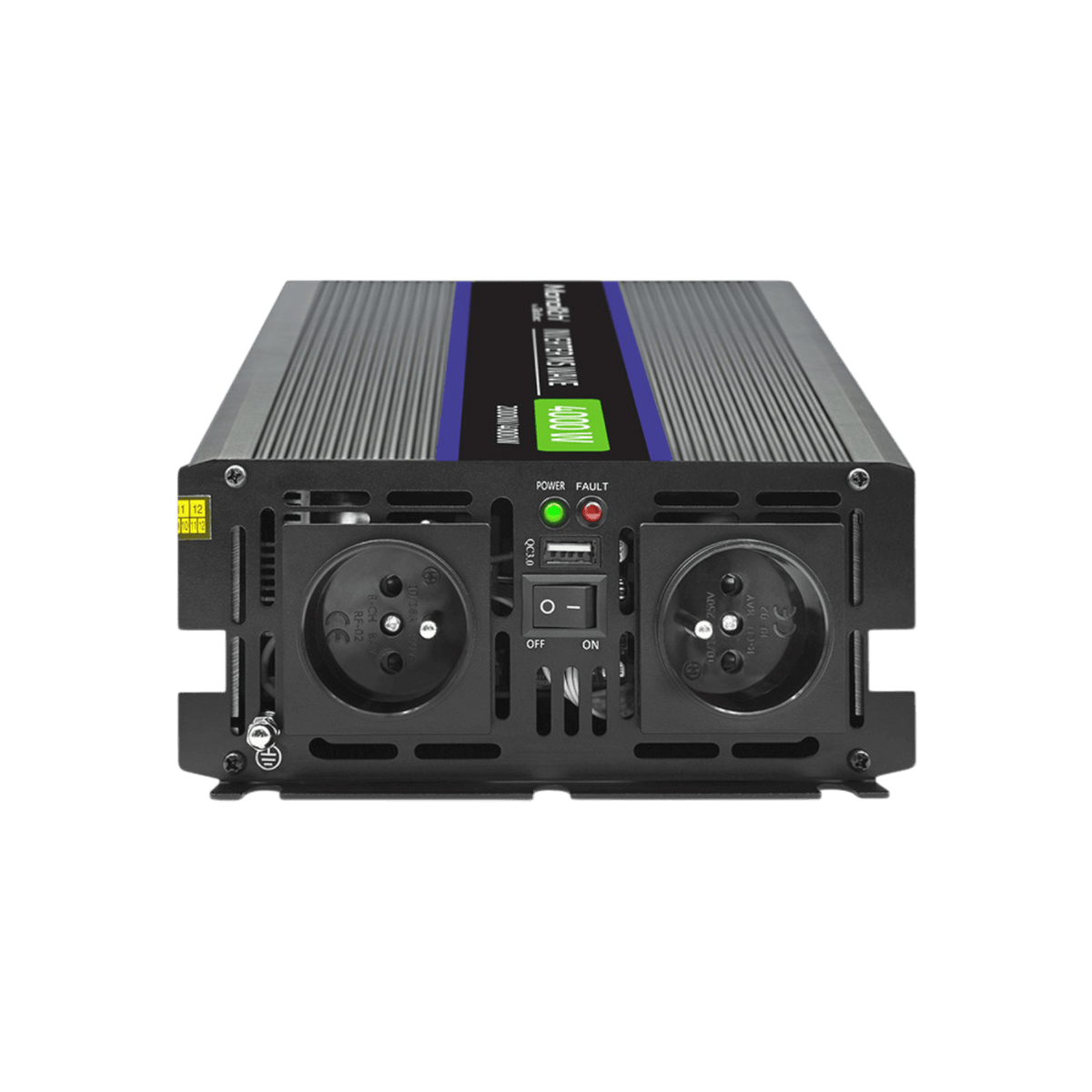 Przetwornica Qoltec Monolith 4000 MS Wave 51928 12V na 230V 2000W/4000W Modyfikowana sinusoida.