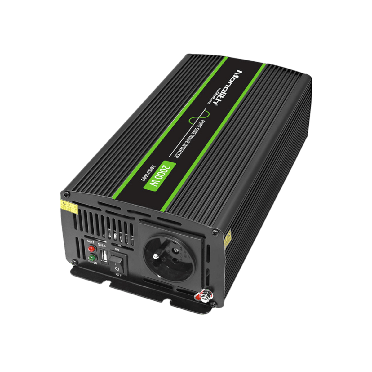 Przetwornica Qoltec Monolith 51938 24V na 230V 1000W/2000W Czysta sinusoida.