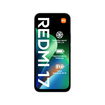 Smartfon Redmi 17 Czarny Front