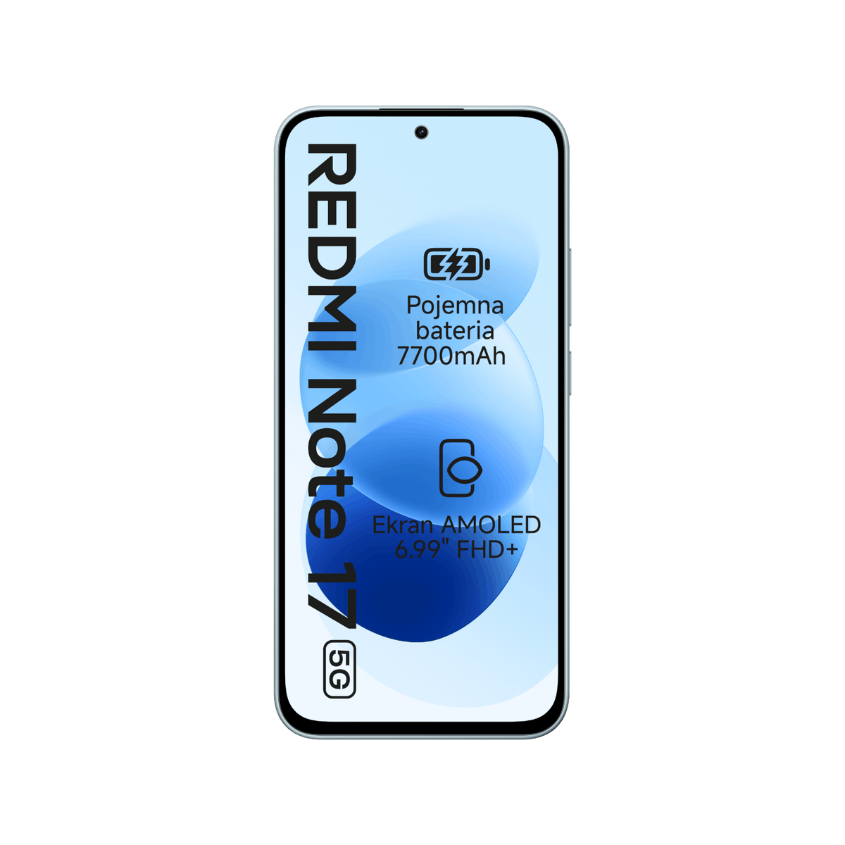 Smartfon Redmi Note 17 5G Niebieski Front