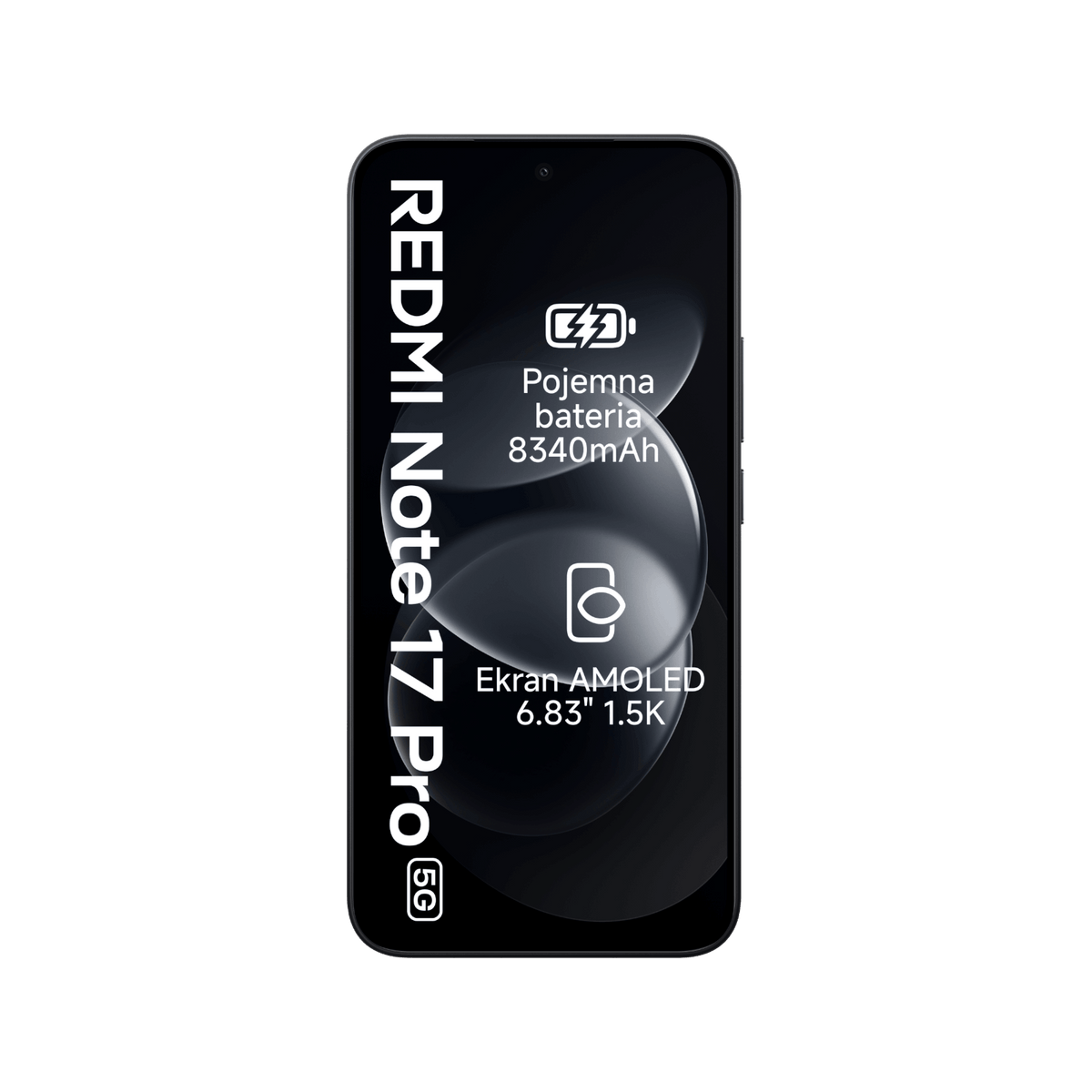 Smartfon Redmi Note 17 Pro 5G Czarny Front
