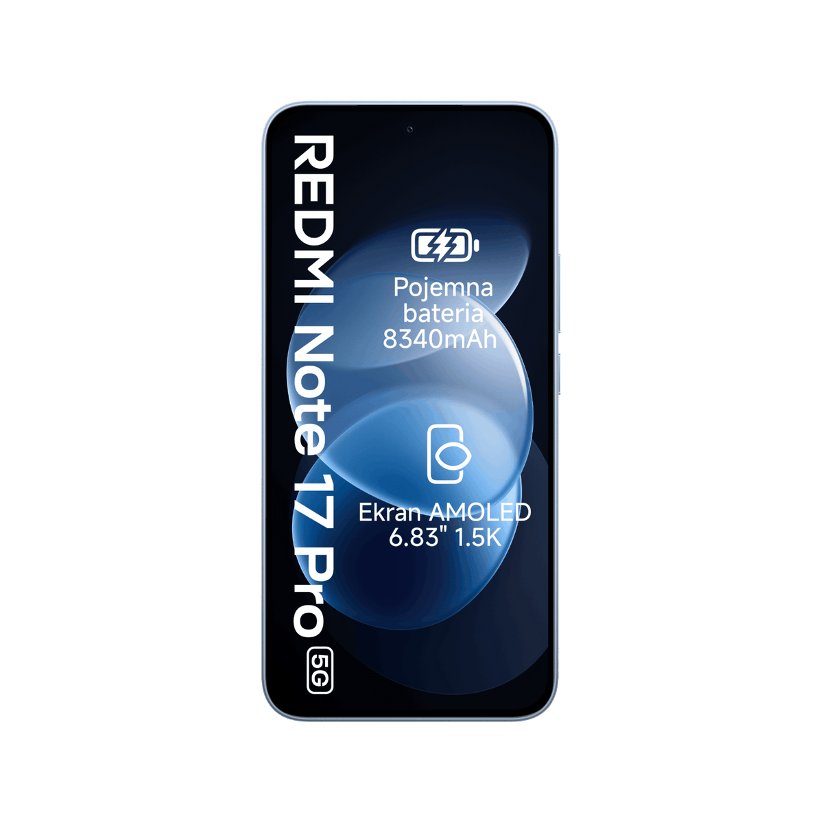 Smartfon Redmi Note 17 Pro 5G Niebieski Front