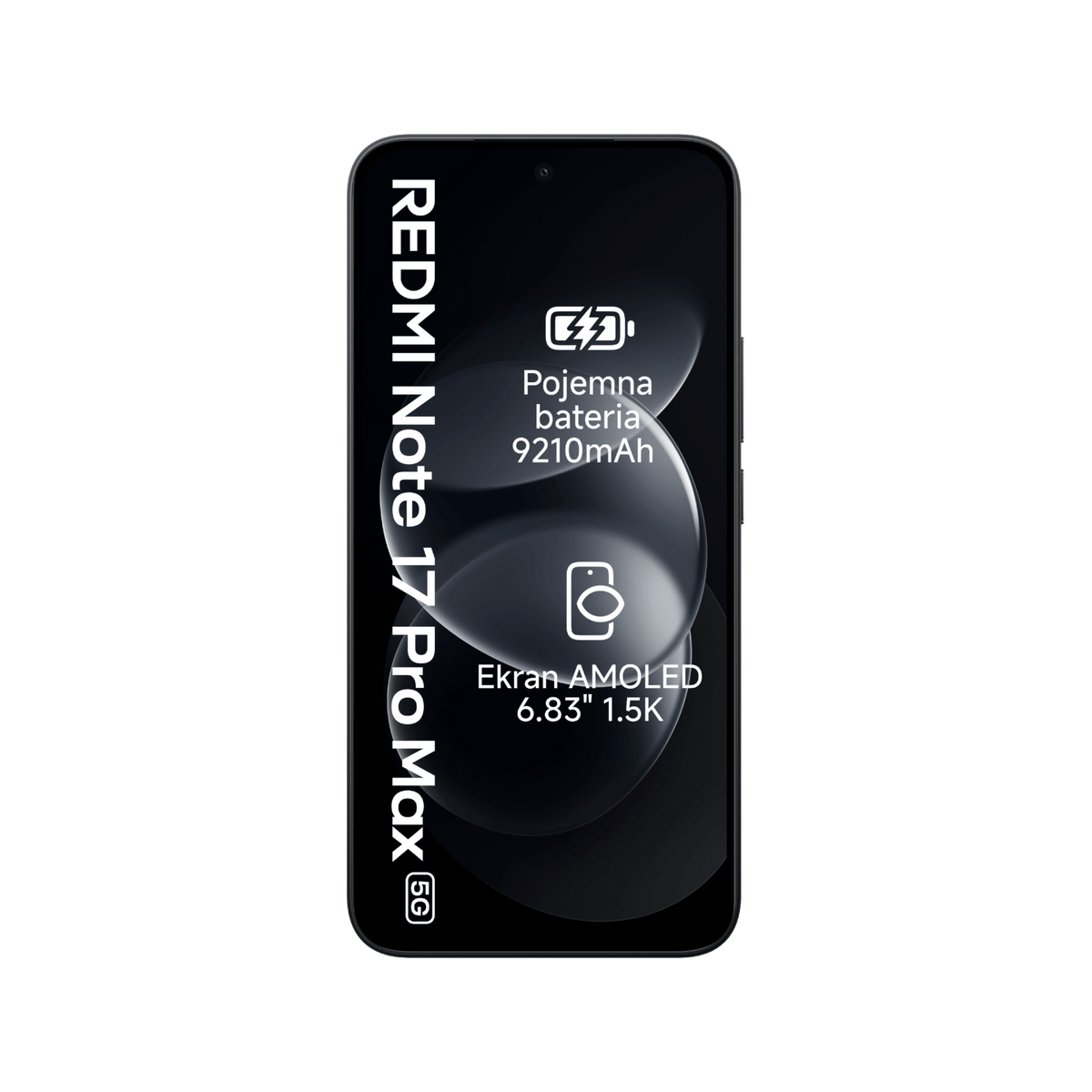 Smartfon Redmi Note 17 Pro Max 5G Czarny Front