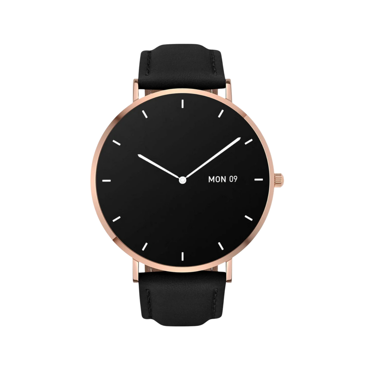 Smartwatch Garett Verona Złoto-czarny skórzany.