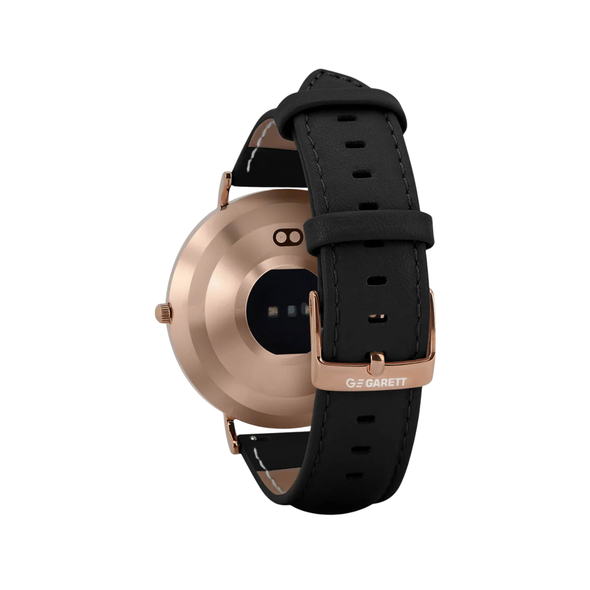 Smartwatch Garett Verona Złoto-czarny skórzany.